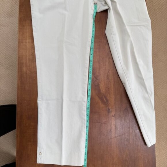 Talbots Cropped Summer Pant, Ivory, size 10 - Picture 5 of 9